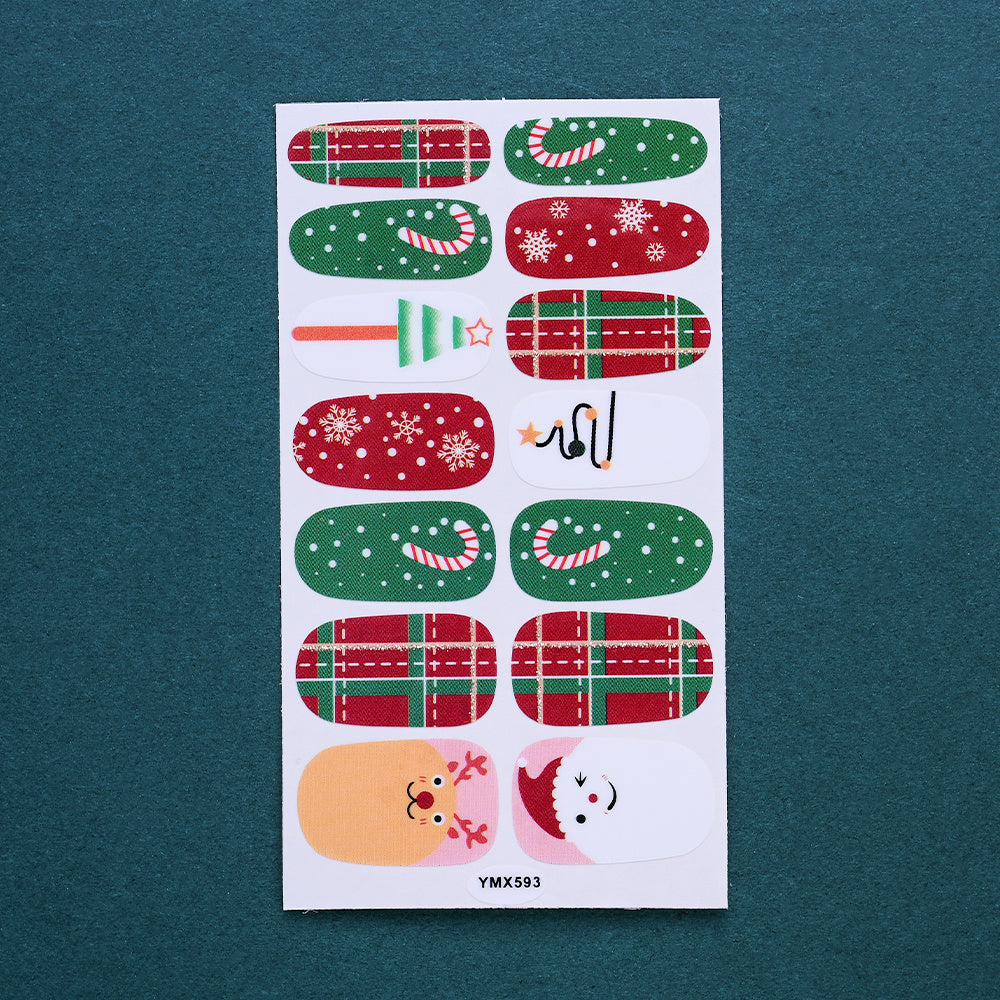 1 Sheet Christmas Nail Wrap Stickers