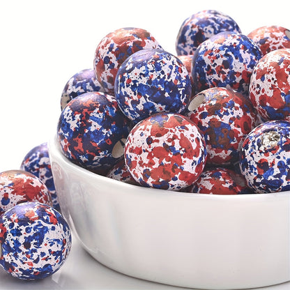 10PCS 16mm Multicolor Round Wooden Bead Set