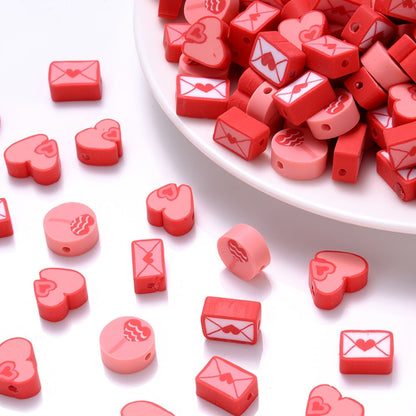 Love Envelope Polymer Clay Beads