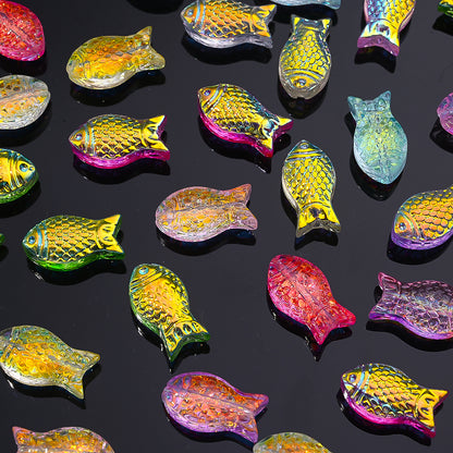Gradient Goldfish Glass Beads