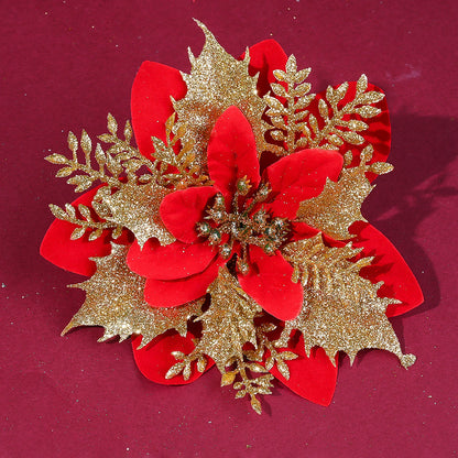 Elegant Handmade Christmas Plastic Flowers