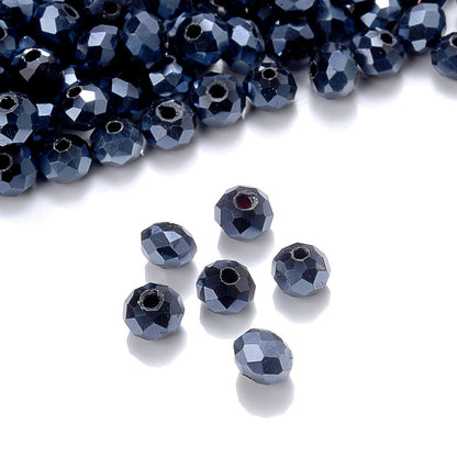 10mm Colored Cylindrical Glass Spacer Beads