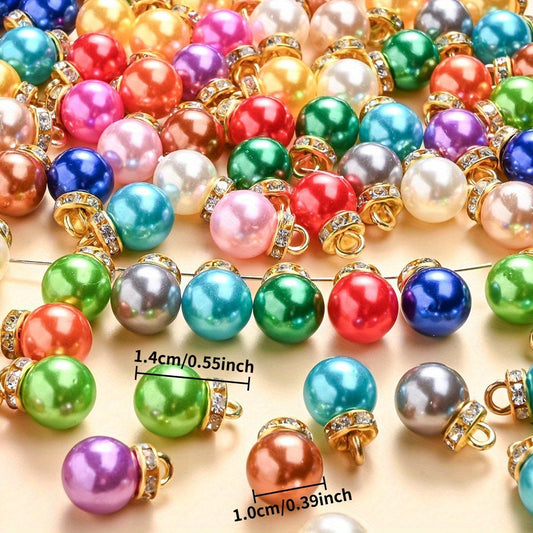 10x14 mm Christmas Acrylic Rhinestone Pendant Charms