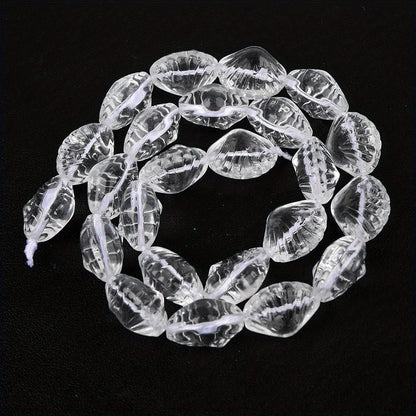 Transparent Shell Glass Beads