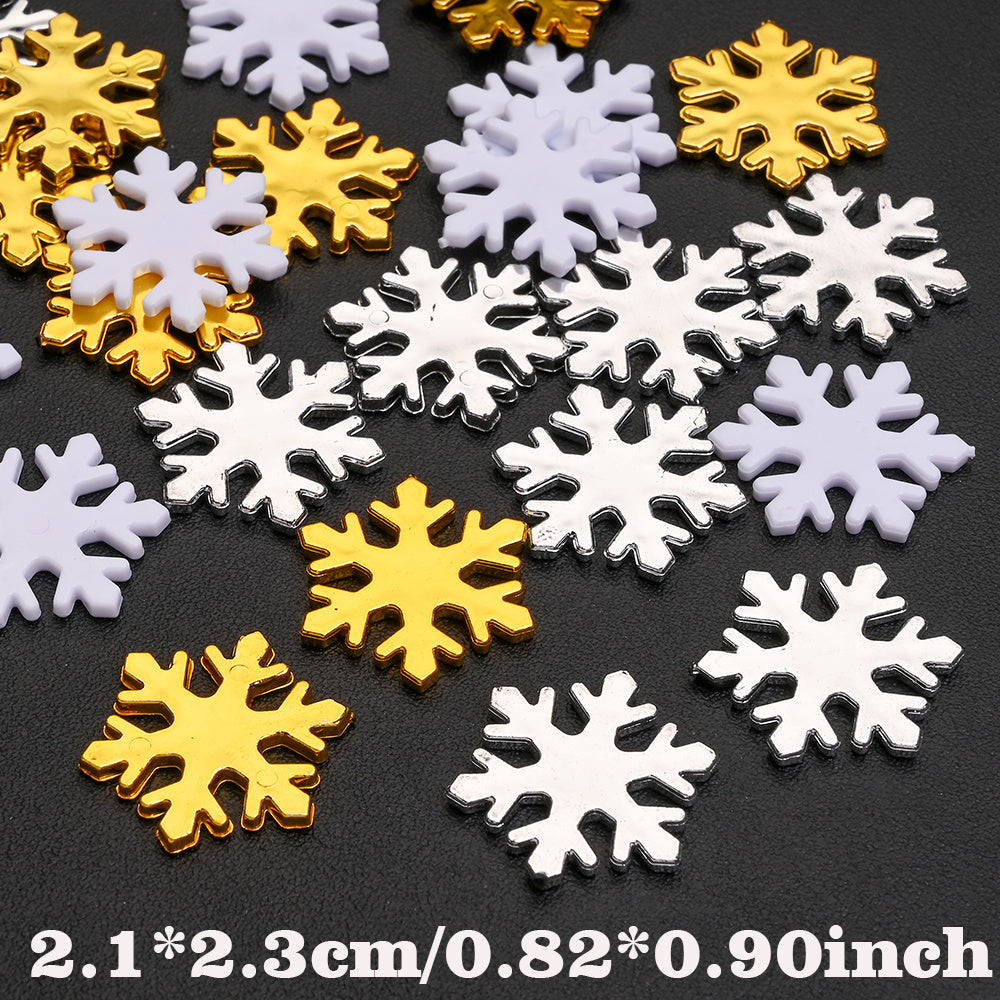 Plastic Snowflake Ornaments