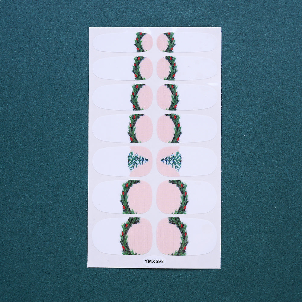 1 Sheet Christmas Nail Wrap Stickers