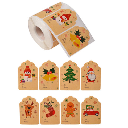 Merry Christmas Seal Label Stickers