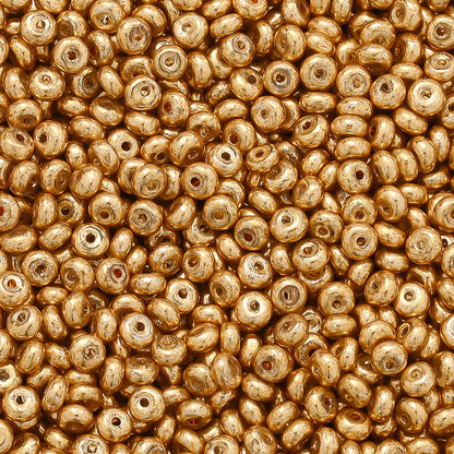 4 mm Glass Metal Abacus Rice Beads