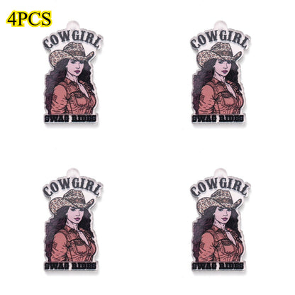 Cowboy Series Acrylic Charms