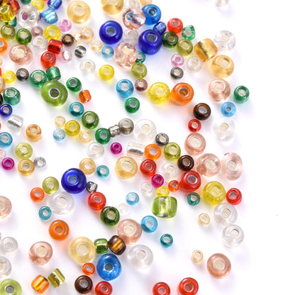2500/5000/10000PCS 2/3/4mm Silver-Lined Glass Seed Beads