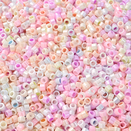 1400pcs 2.5mm Colorful Big Hole Glass Seed Beads