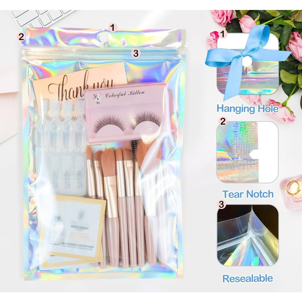 Holographic Resealable Packaging Bags