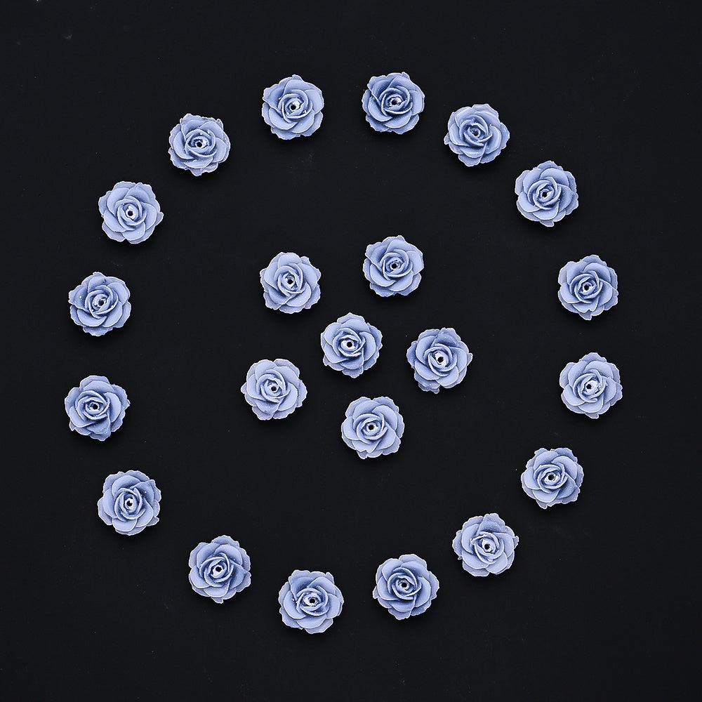 Gradient Resin Camellia Spacer Beads