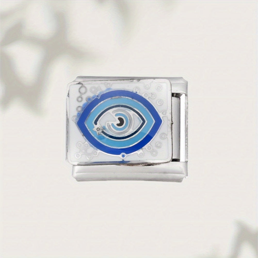 1pc 9mm Stainless Steel Italian Charm Bead