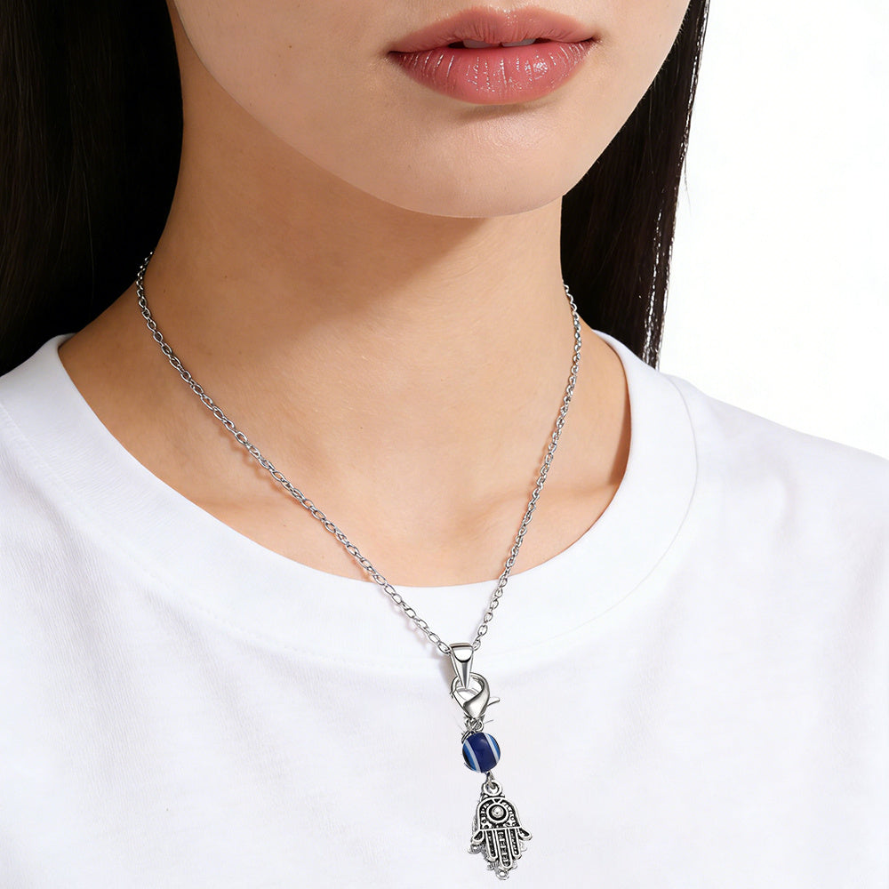 Evil Eye and Hamsa Enamel Pendant Charms