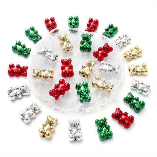 10pcs Acrylic Bear Bead Charms