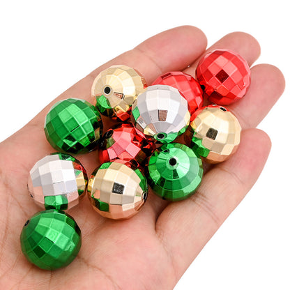 Earth Round Acrylic Beads