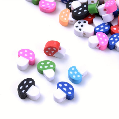 30PCS 9–10mm Multicolor Soft Clay Spacer Bead Set