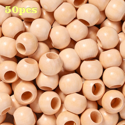 Long Unfinished Wooden Tube Beads