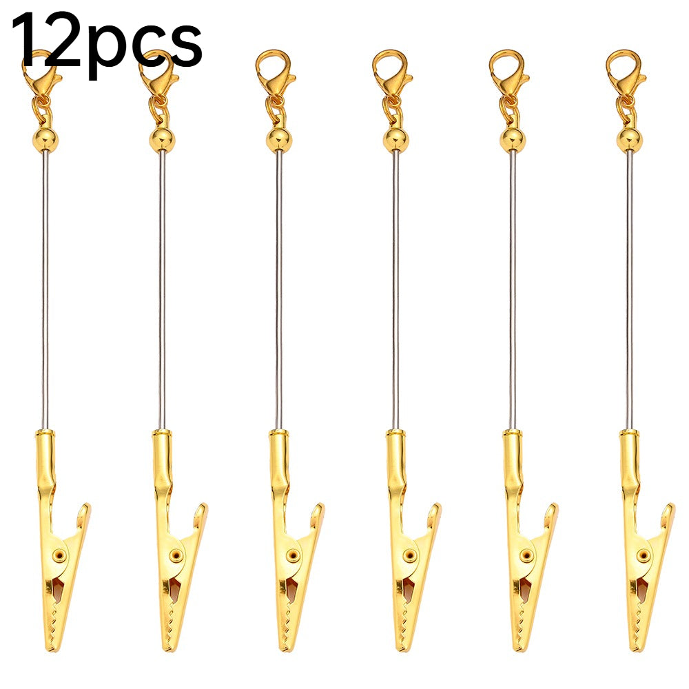 Beaded Card Holder Clips