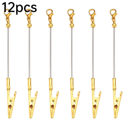 Beaded Card Holder Clips