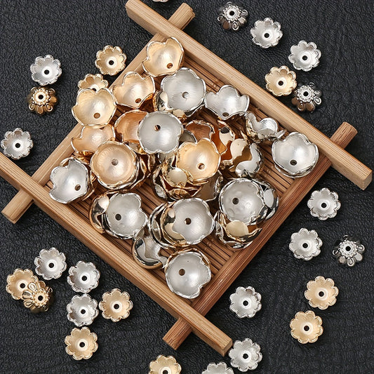 Tulip Pattern Plastic Beads