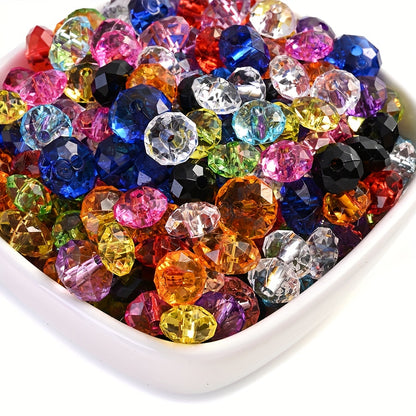 100pcs 8mm Acrylic Flat Beads