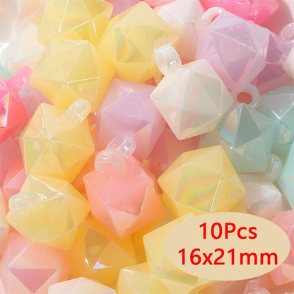 Acrylic AB Candy Color Irregular Beads