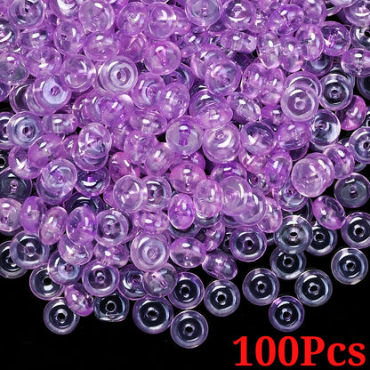 Flat Round Glass Beads