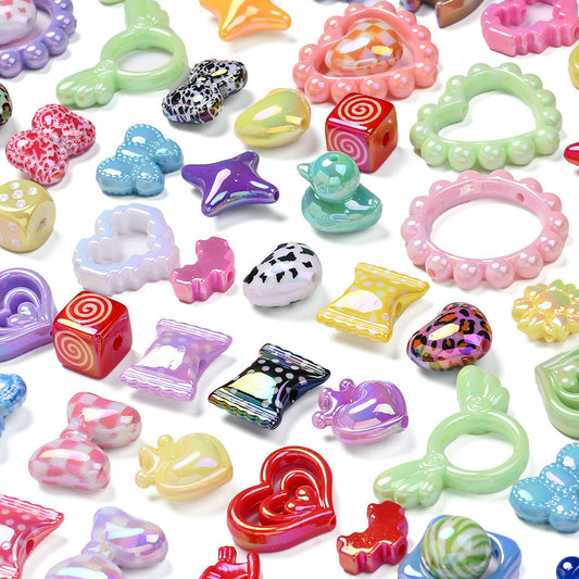 Vibrant Acrylic Spacer Beads
