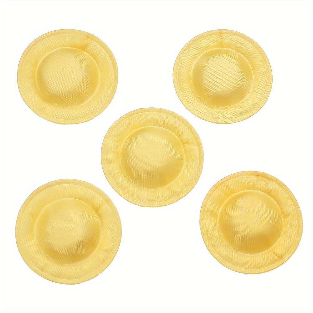10PCS 3.7cm Vintage Dome Mini Hat Charms