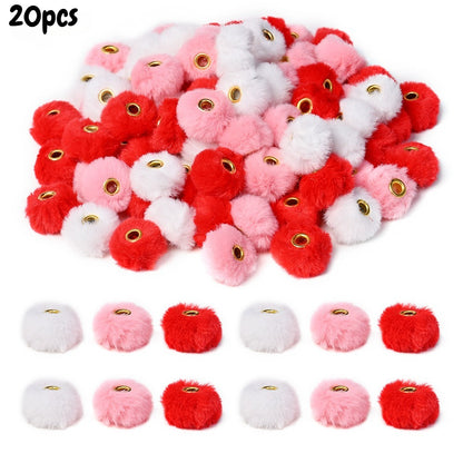 Valentine’s Faux Fur Focal Beads