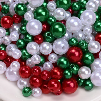 30g/bag 6/8/10mm Multicolor Imitation Pearl Acrylic Beads