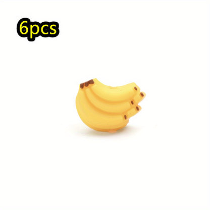 6pcs/set Fruit Theme Silicone Focal Beads Set