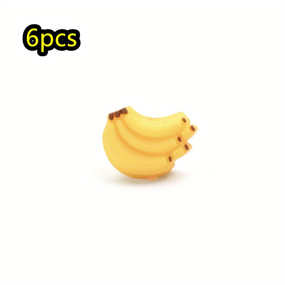 6pcs/set Fruit Theme Silicone Bead Set