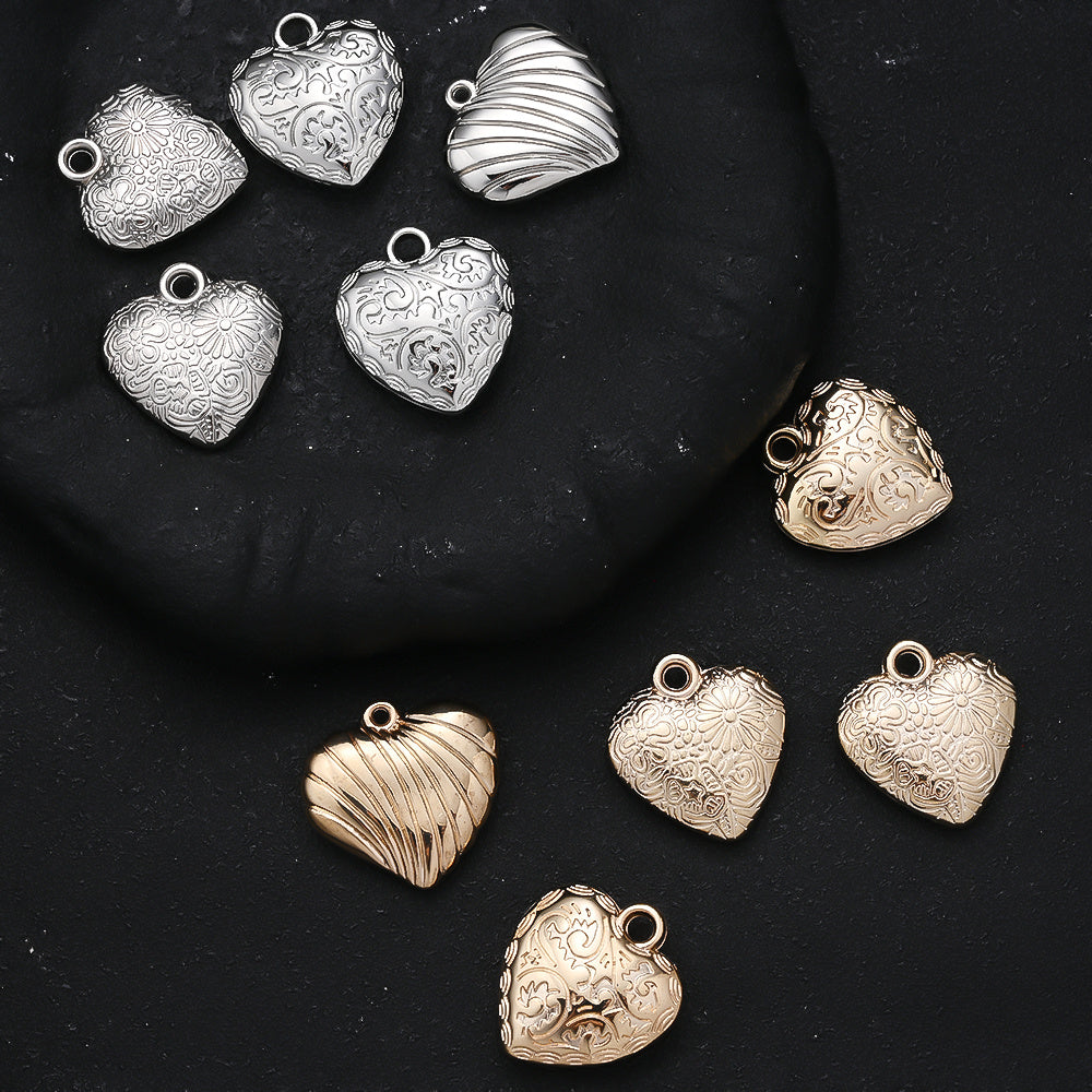 10PCS Gold & Silver CCB Love Pendant Set
