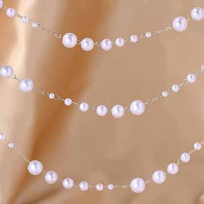 Imitation Pearl Strand Chain