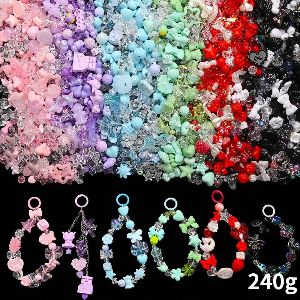 3-6 Colors 6-22mm Acrylic Beads