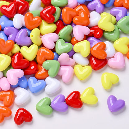 Pink Love Acrylic Beads