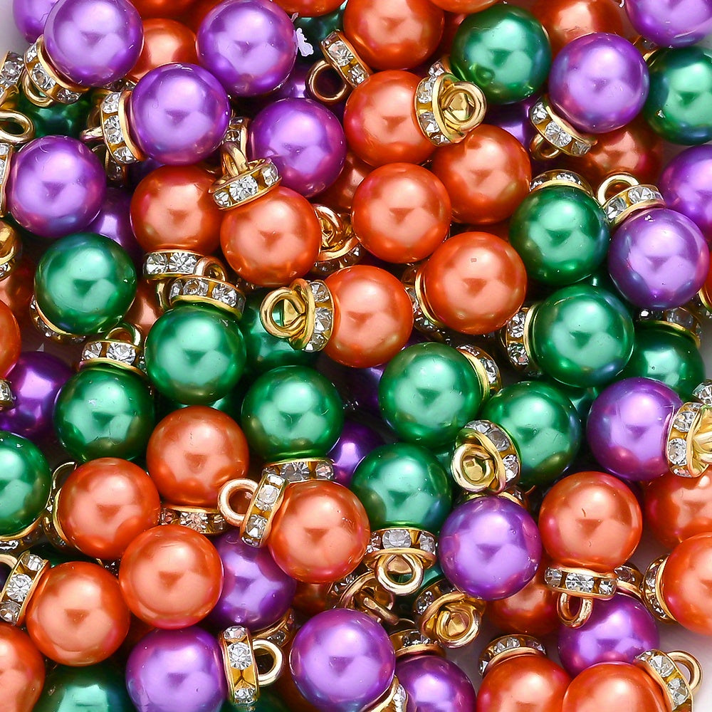 Halloween Acrylic Pearl Charm Set