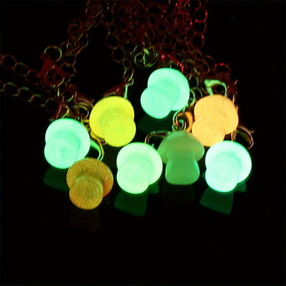 1PC Luminous Resin Mushroom Pendant