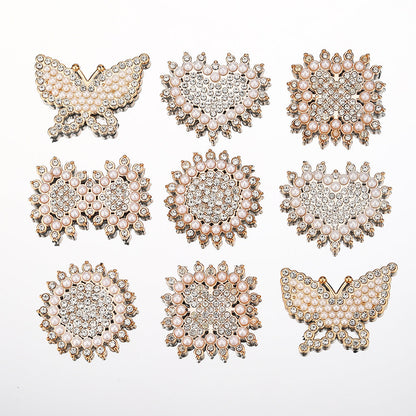 Stylish Acrylic Pearl and Rhinestone Flatback Embellishments