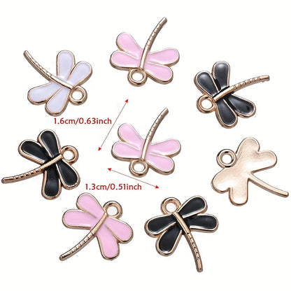 Dragonfly Oil Drop Pendant Charms