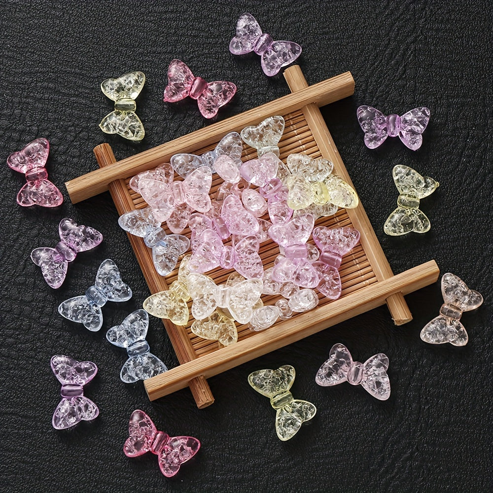 20PCS 14×22mm Acrylic Bow Beads