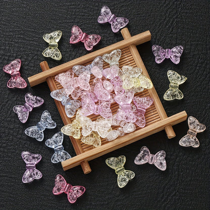 20PCS 14×22mm Acrylic Bow Beads
