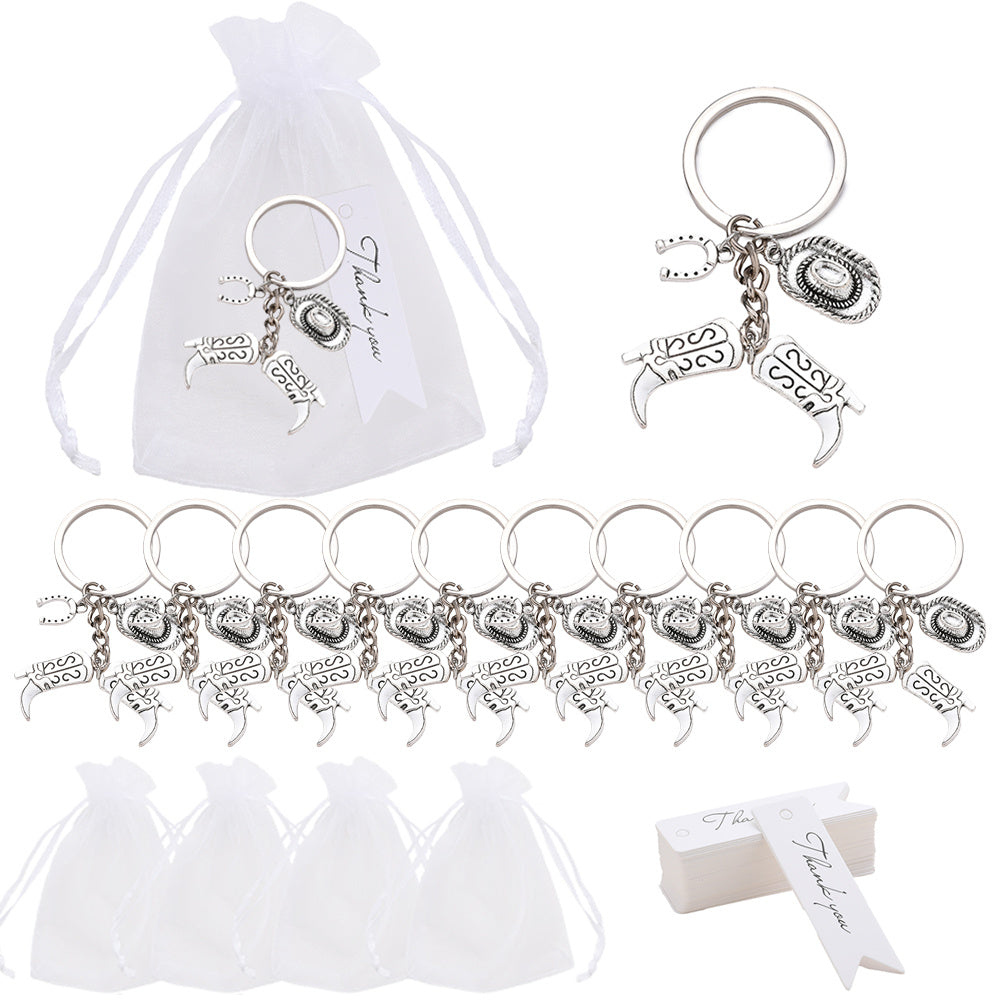 Cowboy Theme Keychain Party Pack