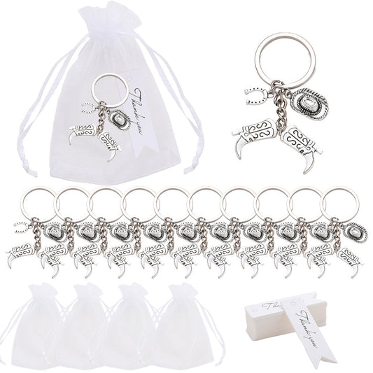 Cowboy Theme Keychain Party Pack