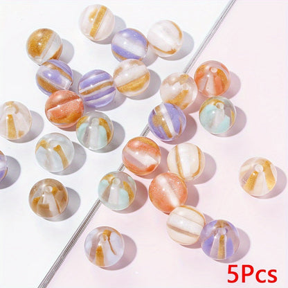 Glacier Acrylic Round Beads
