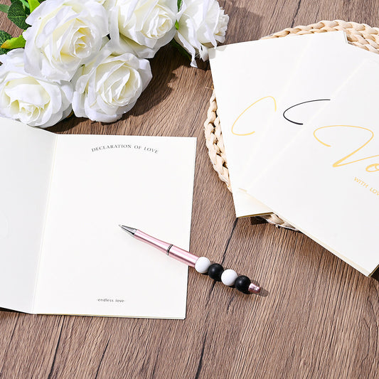 Personalized Wedding Vow Books Set