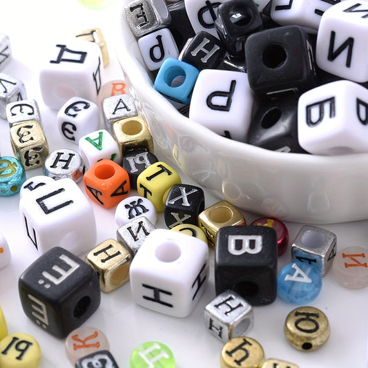 30PCS Acrylic Letter Spacer Bead Set